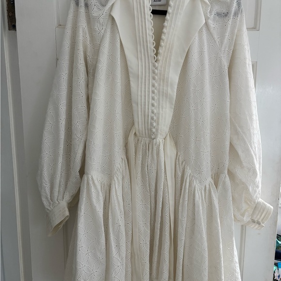Acler Gibson Ivory Button-Detail Dress - Picture 3 of 9